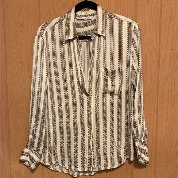 Zara Other - Zara  women Brown and White Striped